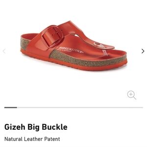 Birkenstock Gizeh Big Buckle High Shine Tomato size 39